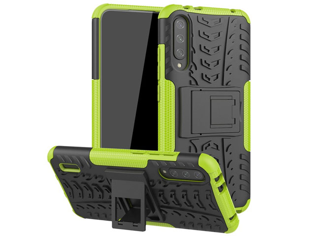 Чехол Yotrix Shockproof case для Xiaomi Mi A3 (зеленый, пластиковый)