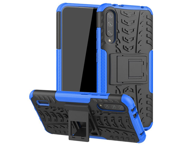 Чехол Yotrix Shockproof case для Xiaomi Mi A3 (синий, пластиковый)