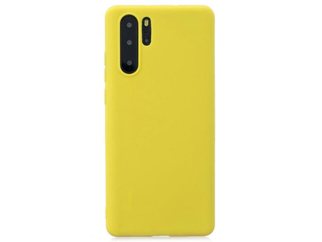 Чехол Yotrix LiquidSilicone для Huawei P30 pro (желтый, гелевый)