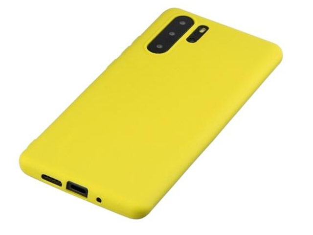 Чехол Yotrix LiquidSilicone для Huawei P30 pro (желтый, гелевый)