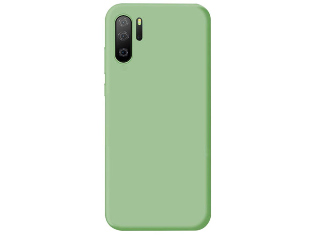 Чехол Yotrix LiquidSilicone для Huawei P30 pro (зеленый, гелевый)
