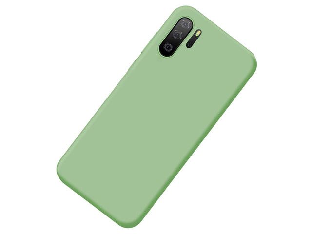 Чехол Yotrix LiquidSilicone для Huawei P30 pro (зеленый, гелевый)