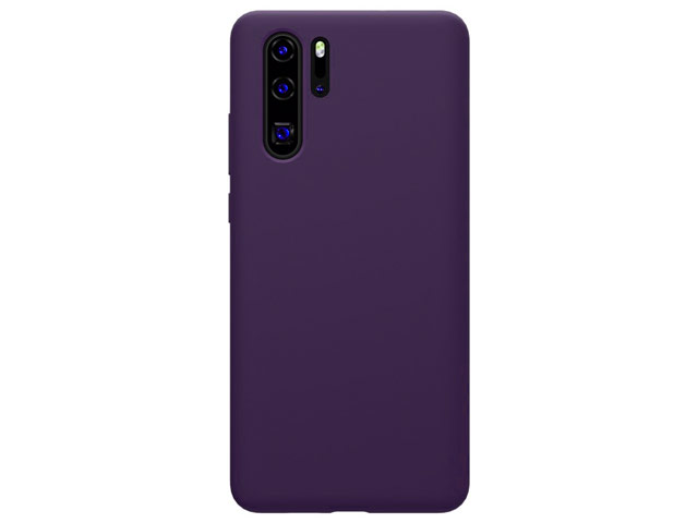 Чехол Yotrix LiquidSilicone для Huawei P30 pro (фиолетовый, гелевый)