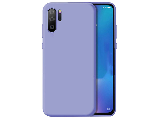 Чехол Yotrix LiquidSilicone для Huawei P30 pro (сиреневый, гелевый)