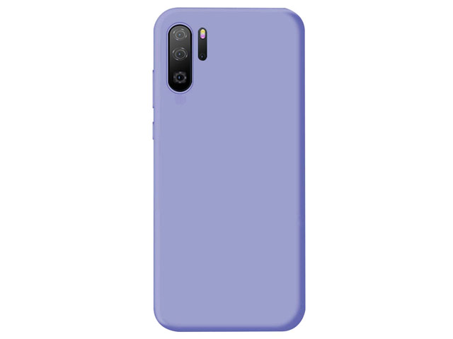 Чехол Yotrix LiquidSilicone для Huawei P30 pro (сиреневый, гелевый)