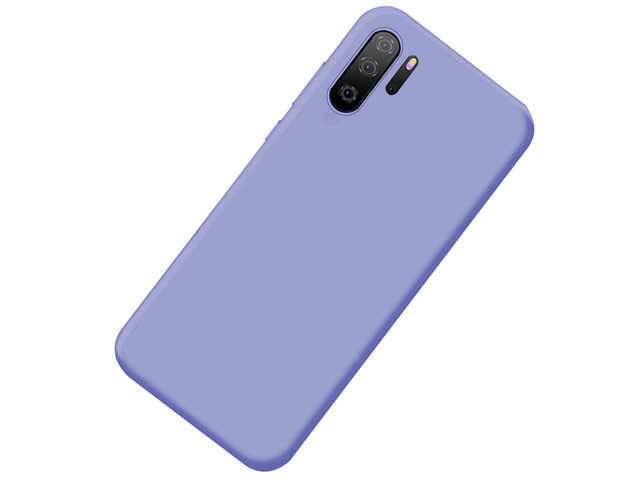 Чехол Yotrix LiquidSilicone для Huawei P30 pro (сиреневый, гелевый)