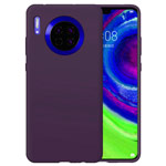 Чехол Yotrix LiquidSilicone для Huawei Mate 30 (фиолетовый, гелевый)