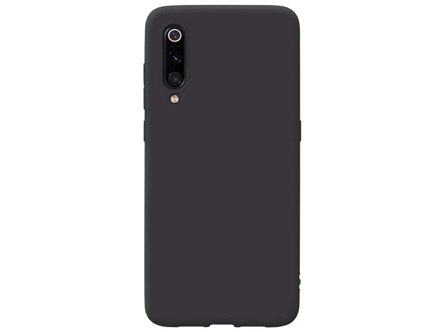 Чехол Yotrix LiquidSilicone для Xiaomi Mi 9 SE (черный, гелевый)