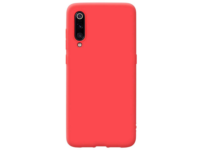 Чехол Yotrix LiquidSilicone для Xiaomi Mi 9 SE (красный, гелевый)