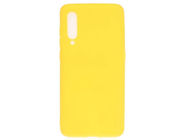 Чехол Yotrix LiquidSilicone для Xiaomi Mi 9 SE (желтый, гелевый)