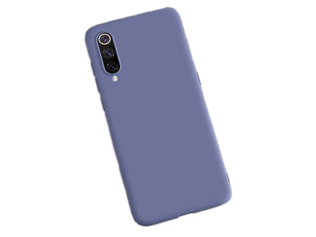 Чехол Yotrix LiquidSilicone для Xiaomi Mi 9 SE (фиолетовый, гелевый)