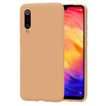 Чехол Yotrix LiquidSilicone для Xiaomi Mi 9 SE (бежевый, гелевый)