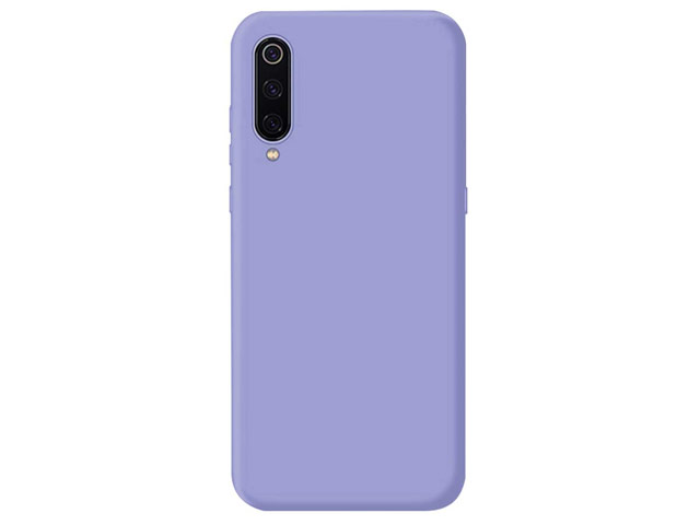 Чехол Yotrix LiquidSilicone для Xiaomi Mi 9 SE (сиреневый, гелевый)