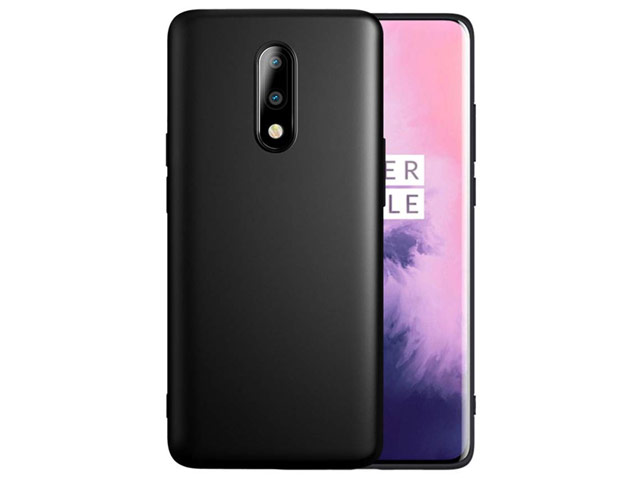 Чехол Yotrix LiquidSilicone для OnePlus 7 (черный, гелевый)