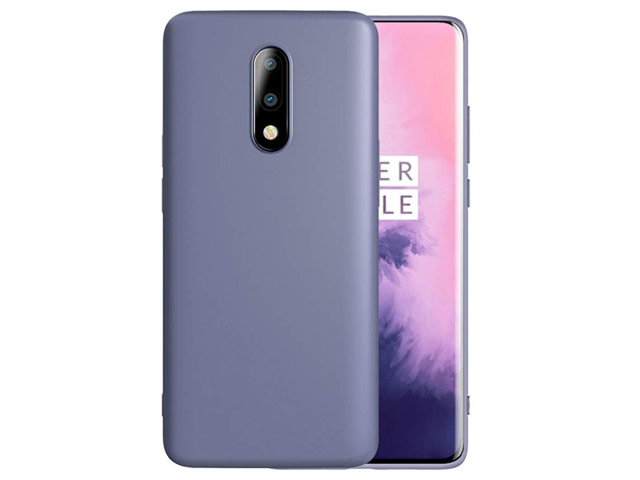 Чехол Yotrix LiquidSilicone для OnePlus 7 (фиолетовый, гелевый)