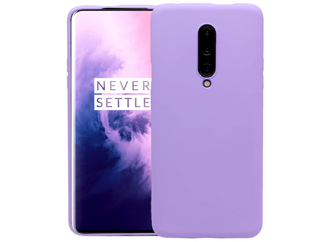 Чехол Yotrix LiquidSilicone для OnePlus 7 (сиреневый, гелевый)