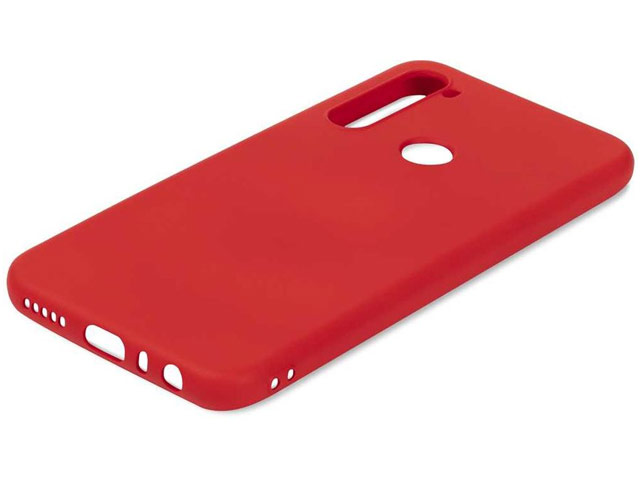 Чехол Yotrix LiquidSilicone для Xiaomi Redmi Note 8 (красный, гелевый)