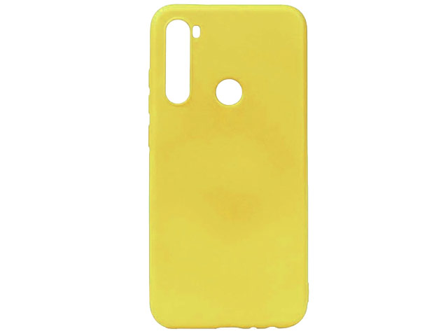Чехол Yotrix LiquidSilicone для Xiaomi Redmi Note 8 (желтый, гелевый)