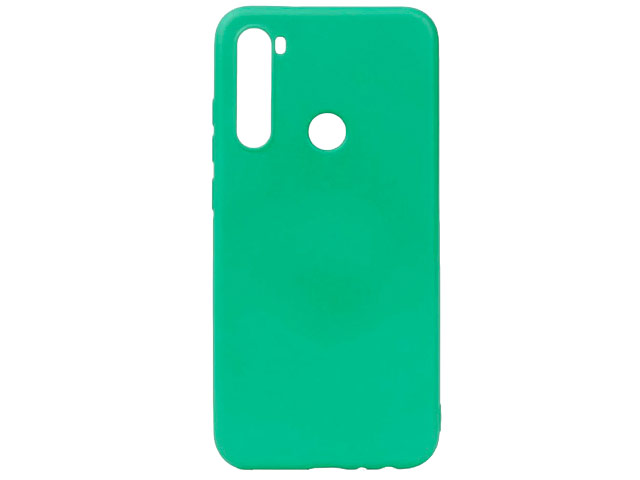 Чехол Yotrix LiquidSilicone для Xiaomi Redmi Note 8 (зеленый, гелевый)