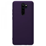 Чехол Yotrix LiquidSilicone для Xiaomi Redmi Note 8 pro (фиолетовый, гелевый)