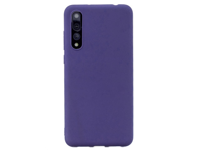 Чехол Yotrix LiquidSilicone для Huawei P30 (фиолетовый, гелевый)