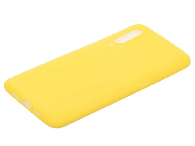 Чехол Yotrix LiquidSilicone для Xiaomi Mi 9 (желтый, гелевый)