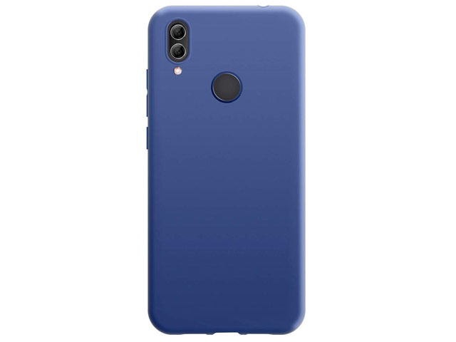 Чехол Yotrix LiquidSilicone для Xiaomi Redmi Note 7 (темно-синий, гелевый)