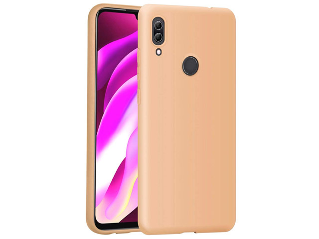 Чехол Yotrix LiquidSilicone для Xiaomi Redmi Note 7 (бежевый, гелевый)