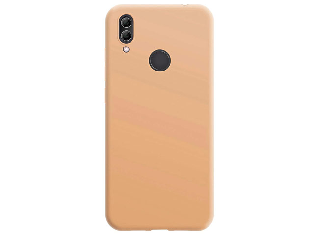 Чехол Yotrix LiquidSilicone для Xiaomi Redmi Note 7 (бежевый, гелевый)