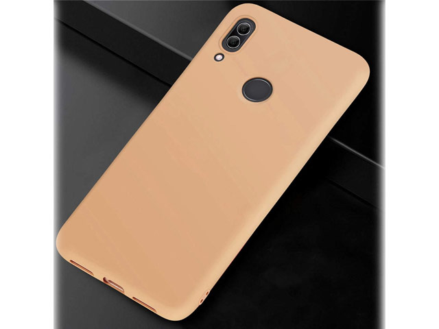 Чехол Yotrix LiquidSilicone для Xiaomi Redmi Note 7 (бежевый, гелевый)