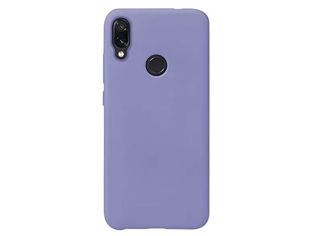 Чехол Yotrix LiquidSilicone для Xiaomi Redmi Note 7 (сиреневый, гелевый)