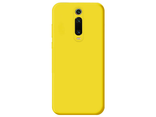 Чехол Yotrix LiquidSilicone для Xiaomi Mi 9T (желтый, гелевый)
