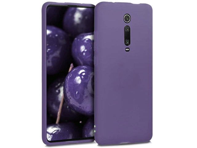 Чехол Yotrix LiquidSilicone для Xiaomi Mi 9T (фиолетовый, гелевый)