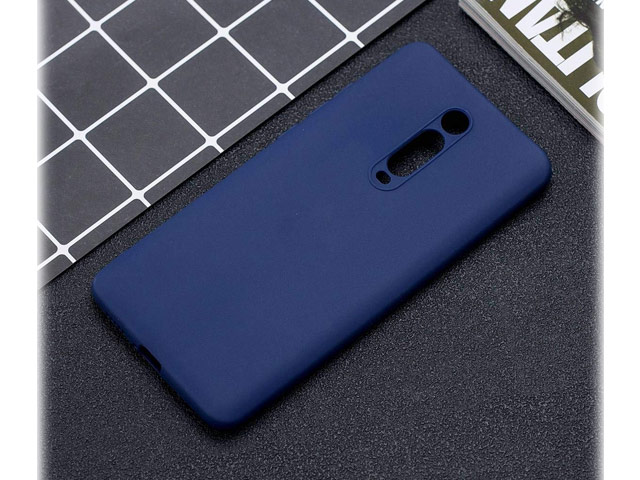 Чехол Yotrix LiquidSilicone для Xiaomi Mi 9T (темно-синий, гелевый)