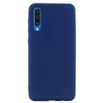 Чехол Yotrix LiquidSilicone для Samsung Galaxy A50 (темно-синий, гелевый)