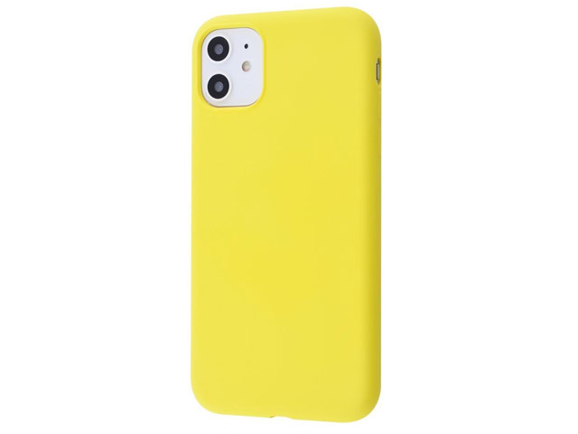 Чехол Yotrix SoftCase для Apple iPhone 11 (желтый, гелевый)