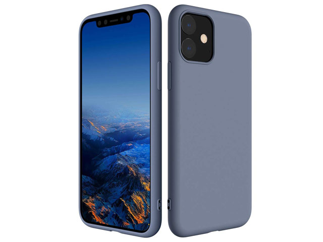 Чехол Yotrix SoftCase для Apple iPhone 11 (фиолетовый, гелевый)