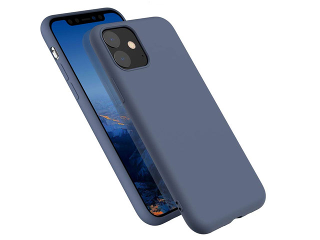 Чехол Yotrix SoftCase для Apple iPhone 11 (фиолетовый, гелевый)