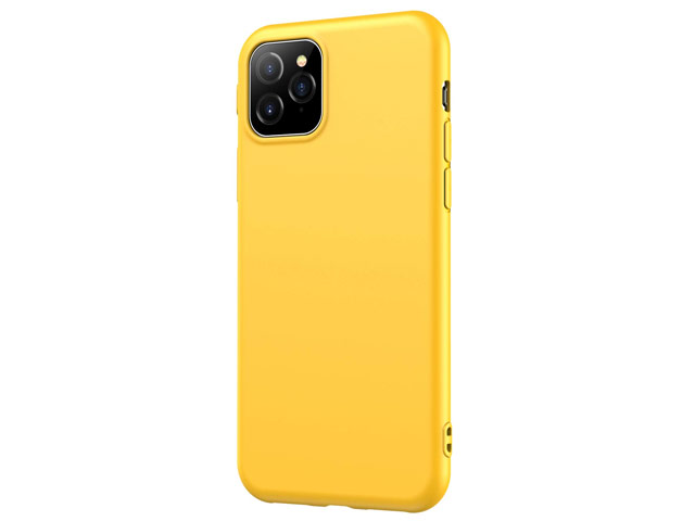 Чехол Yotrix SoftCase для Apple iPhone 11 pro (желтый, гелевый)