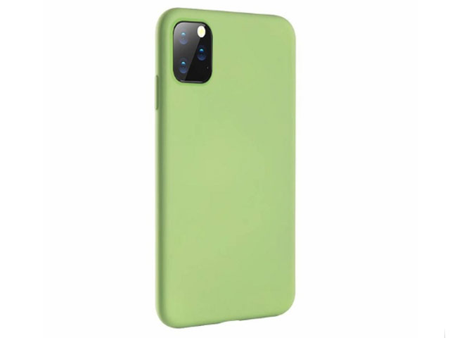 Чехол Yotrix SoftCase для Apple iPhone 11 pro (зеленый, гелевый)