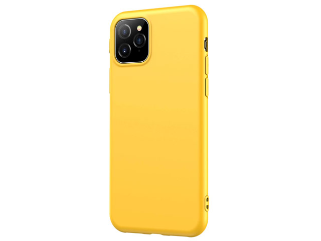 Чехол Yotrix SoftCase для Apple iPhone 11 pro max (желтый, гелевый)