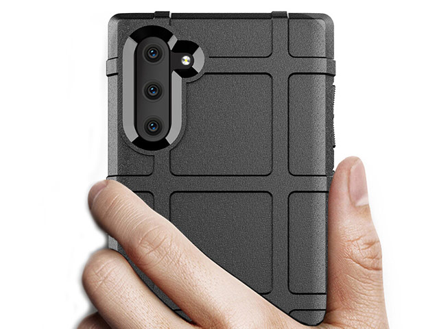 Чехол Yotrix RuggedShield для Samsung Galaxy Note 10 (черный, гелевый)