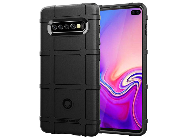 Чехол Yotrix RuggedShield для Samsung Galaxy S10 plus (черный, гелевый)