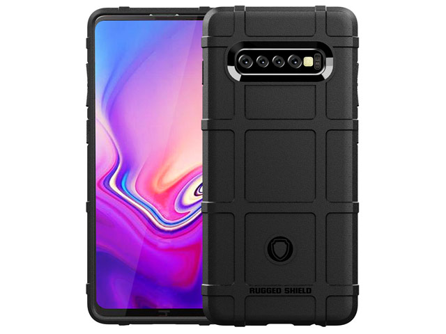 Чехол Yotrix RuggedShield для Samsung Galaxy S10 plus (черный, гелевый)