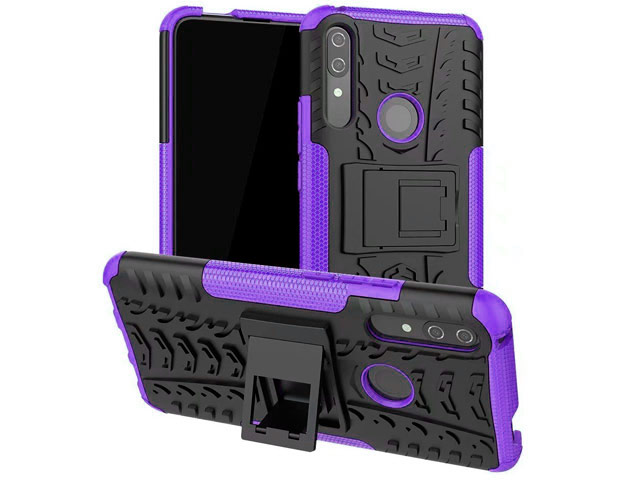 Чехол Yotrix Shockproof case для Huawei P smart Z (фиолетовый, пластиковый)