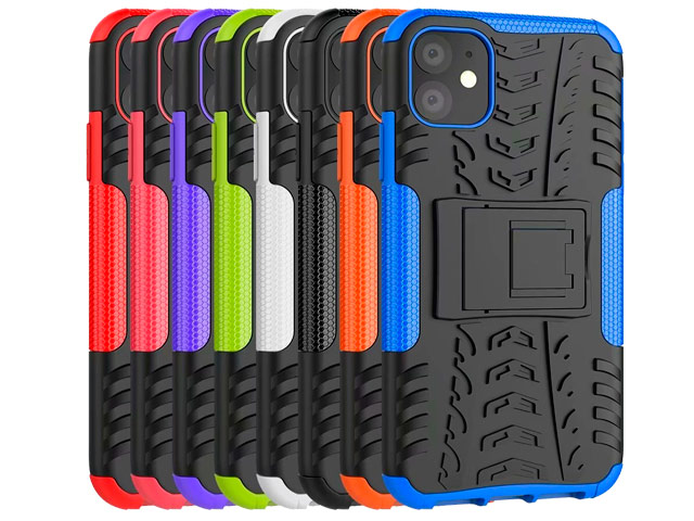 Чехол Yotrix Shockproof case для Apple iPhone 11 (черный, пластиковый)