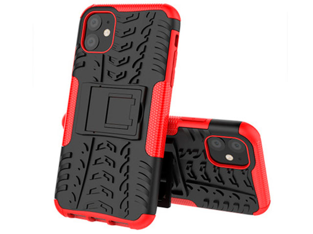 Чехол Yotrix Shockproof case для Apple iPhone 11 (красный, пластиковый)