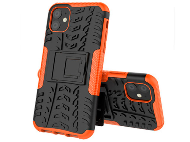 Чехол Yotrix Shockproof case для Apple iPhone 11 (оранжевый, пластиковый)