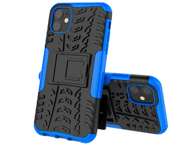 Чехол Yotrix Shockproof case для Apple iPhone 11 (синий, пластиковый)