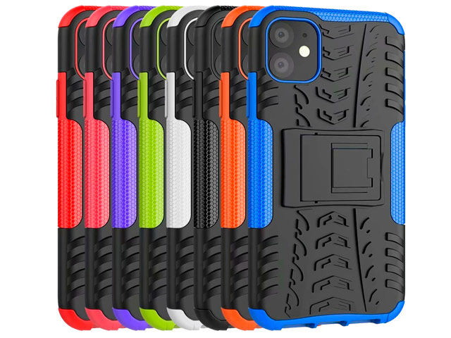Чехол Yotrix Shockproof case для Apple iPhone 11 (синий, пластиковый)